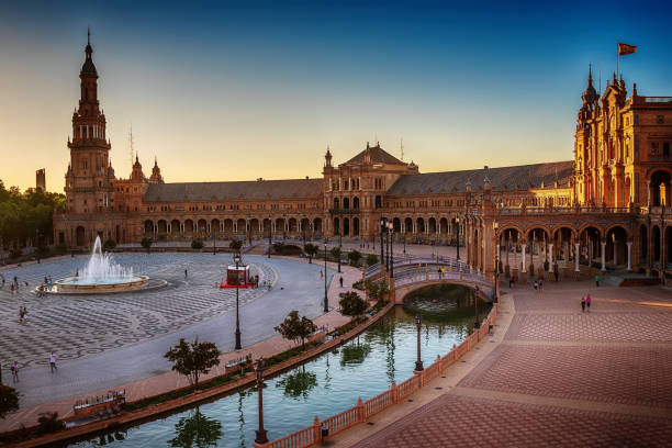 istock Seville, Spain: The Plaza de Espana, Spain Square 802691872