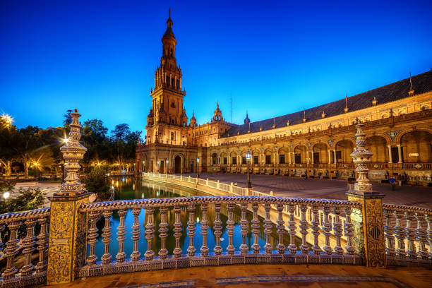istock Seville, Spain: The Plaza de Espana, Spain Square 802691890