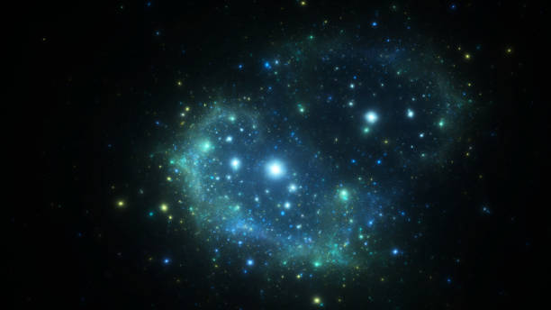 istock Abstract fractal illustration looks like galaxies 802714614