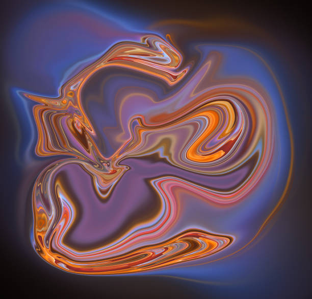 istock Colorful psychedelic liquefied background 802714644