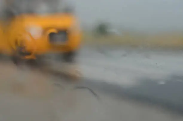 Photo of Car and rain.