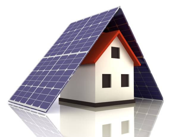 istock Solar panels renewable energy money savings house 802735314