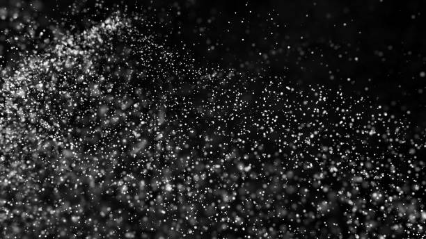 istock Beautiful monochrome bokeh blurred background defocused lights 802742240