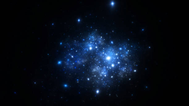 istock Abstract fractal illustration looks like galaxies 802742244
