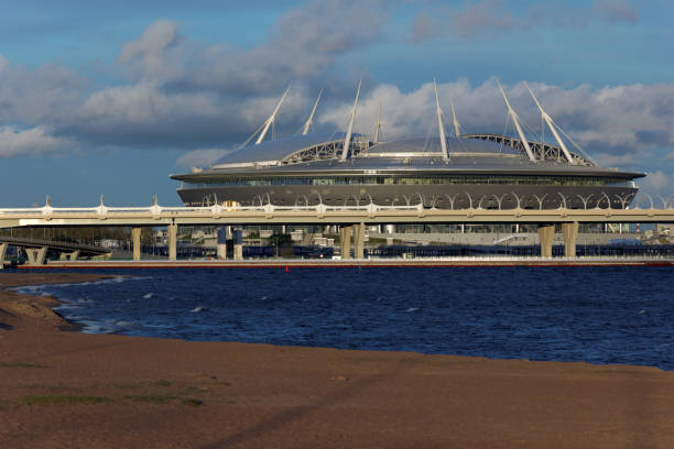 estadio arena de piter en san petersburgo, rusia - confederations cup fotografías e imágenes de stock