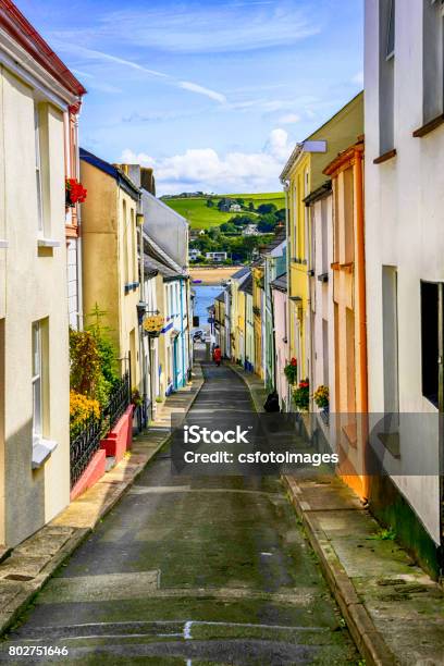 Narrow Streets In The Town Of Appledore In Devon Uk Stock Photo - Download Image Now