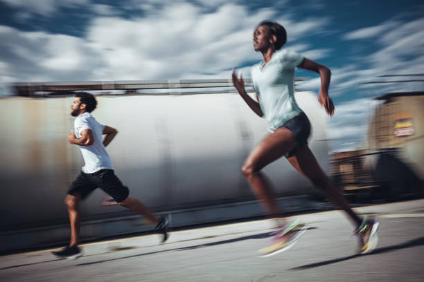 istock Joggers running outdoors 802763506