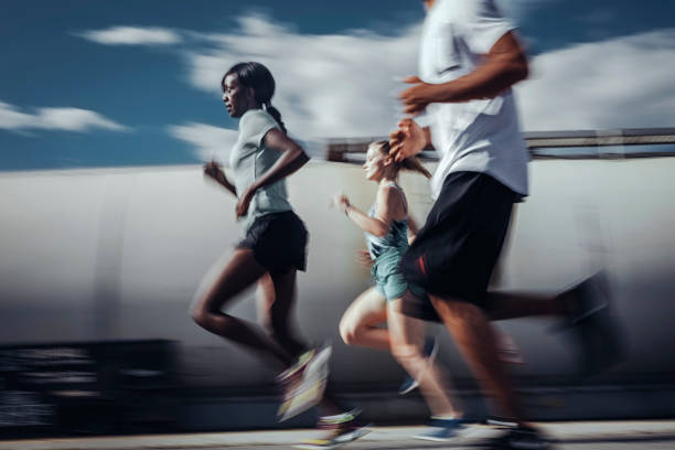 istock Joggers running outdoors 802765854