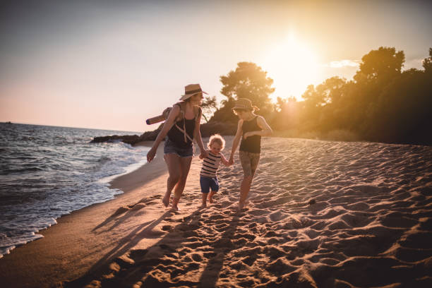istock Mother and her sons at summer vacation 802772832