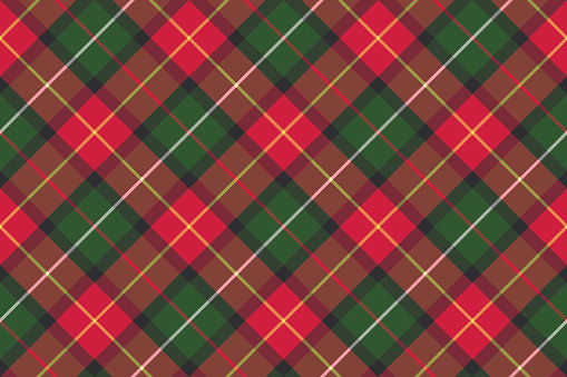 Red classic plaid pixel texture seamless pattern