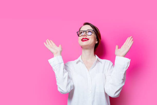 istock Beautiful red-haired businesswoman 802799496