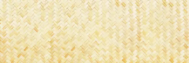 it is horizontal woven bamboo texture for background and design.