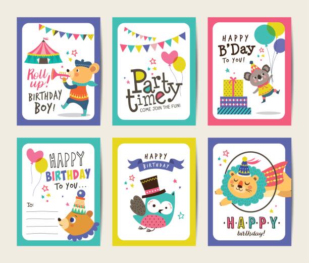 ilustrações de stock, clip art, desenhos animados e ícones de happy birthday - koala animal love cute