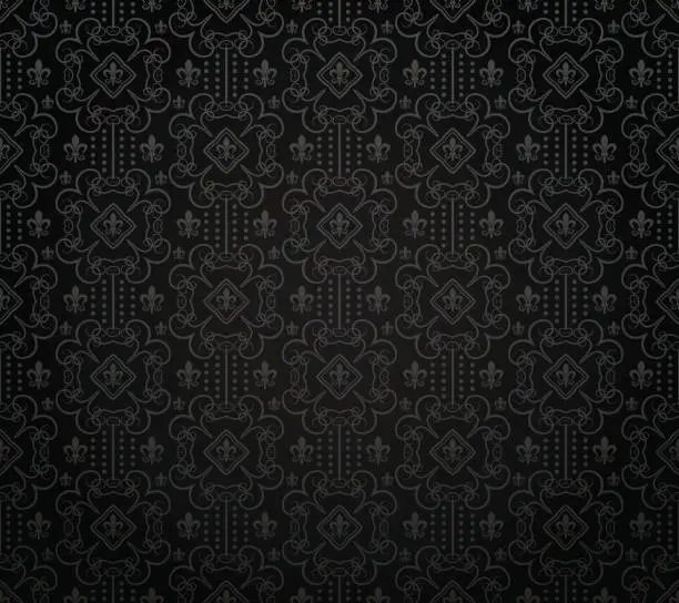 Vector illustration of Black background pattern