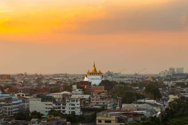 istock The pagoda with modern buildings surrounds. 802909884