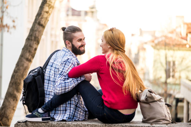istock A young couple in city 802917542