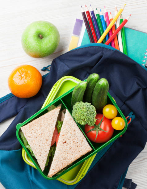 istock Lunch box and school supplies 802917710