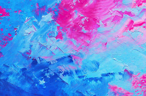 istock abstract oil paint texture on canvas, background 802918412