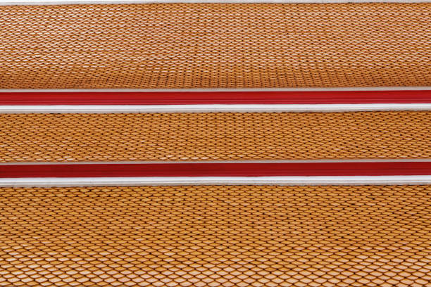 ROOF OF TEMPLE stock photo