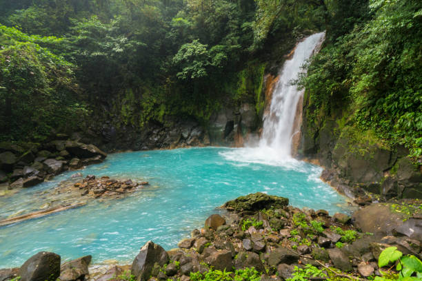 istock Celeste Waterfall in Tenorio Volcano National Park, Costa Rica 802950432
