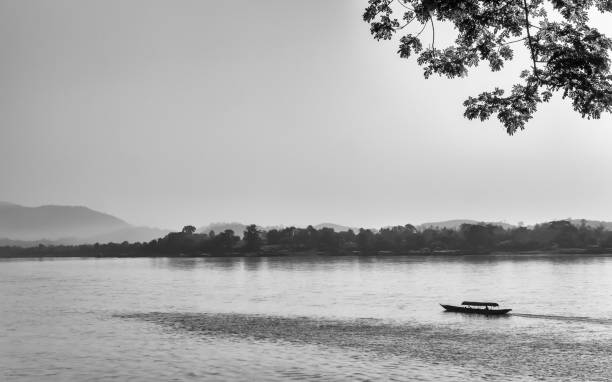 istock Boat sailing on Mekong river 802953276