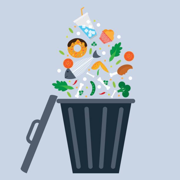 ilustraciones, imágenes clip art, dibujos animados e iconos de stock de poner verde compartimiento - contenedor para la basura