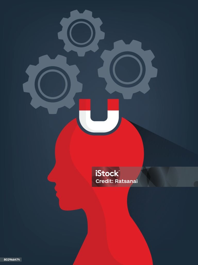 Human Thinking Stock Illustration - Download Image Now - Computer ...