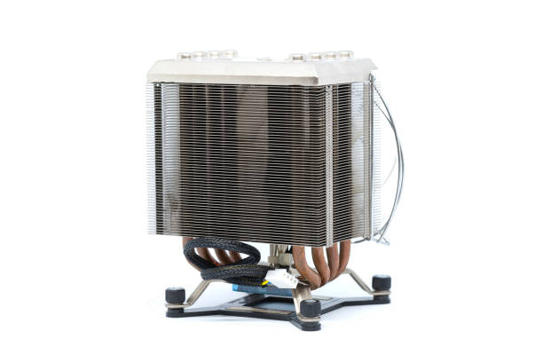 istock Cooler CPU fan with heat sink and cable , isolated on white background 802986468