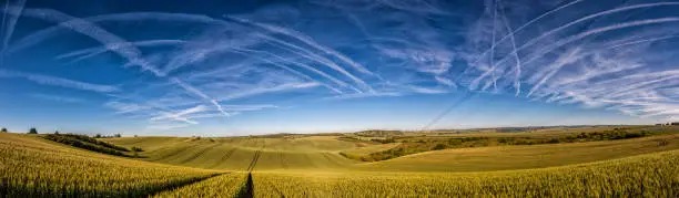Moravian Fields - an area called the Moravian Tuscany, Czech republic, Europe