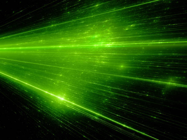 istock Green glowing connections in space 803004560