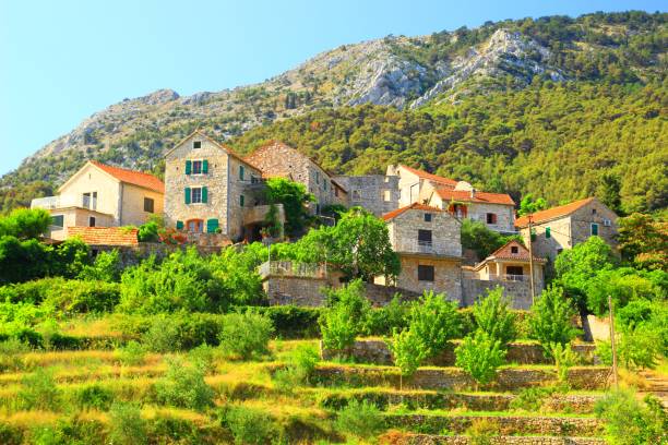 Pitve village, island Hvar, Croatia
