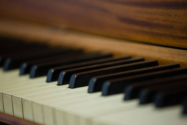 istock Close up of piano keys 803039826