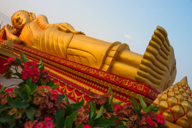 istock Lying Golden Buddha in Vientiane, Laos 803072712