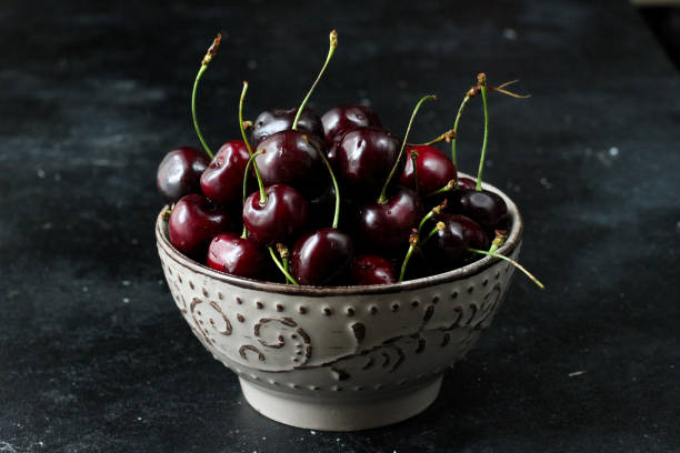 istock Sweet cherry in a bowl 803077432