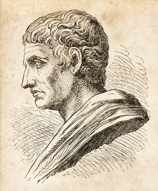 Aristotle greek philosopher and scientist portrait Aristotle ( born 384 - died 322 B.C ) ancient Greek philosopher and scientist born in the city of Stagira, Chalkidice, on the northern periphery of Classical Greece. aristotle stock illustrations