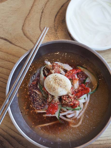 istock Korean food, cold noodles 803094778