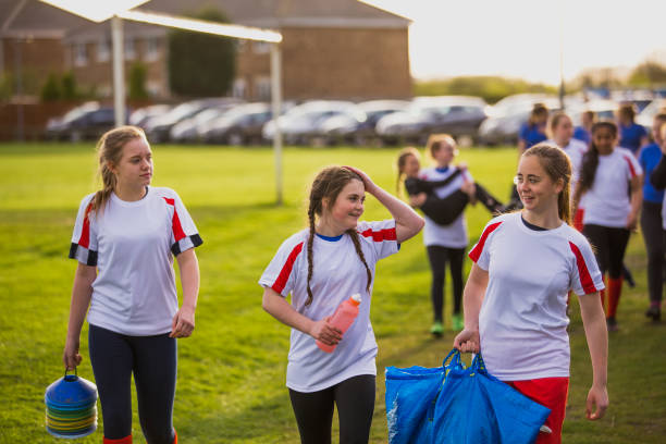 istock Rugby Girls Setting the Pitch Up 803101352