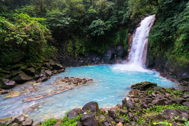 istock Celeste Waterfall in Tenorio Volcano National Park, Costa Rica 803101466