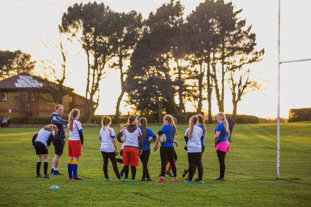 istock Rugby Girls Team Regroup 803101692