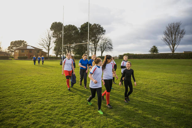 istock Rugby Girls Setting the Pitch Up 803102034