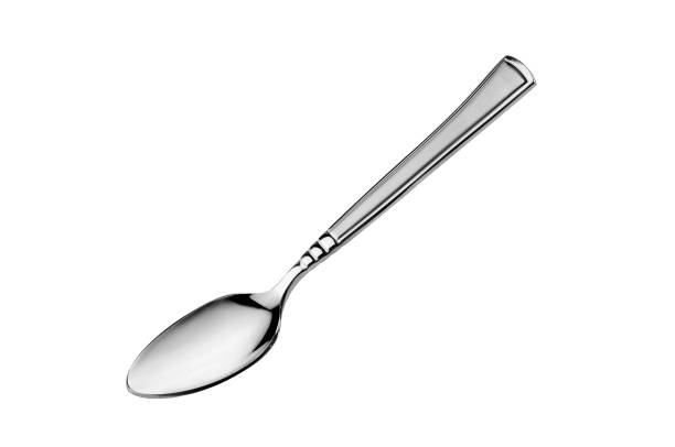 istock Stainless steel spoon on white background isolated 803102316