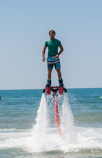 Flyboard extreme sport adventure.