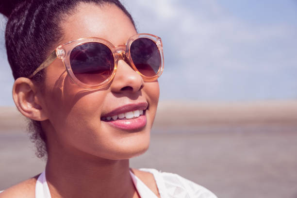 istock Stylish woman in sunglasses 803104998