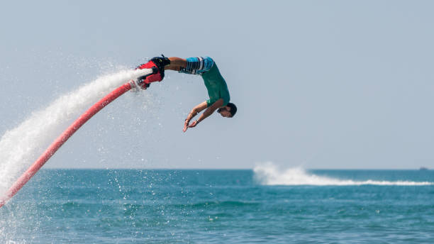 istock Flyboard extreme sport adventure 803105014