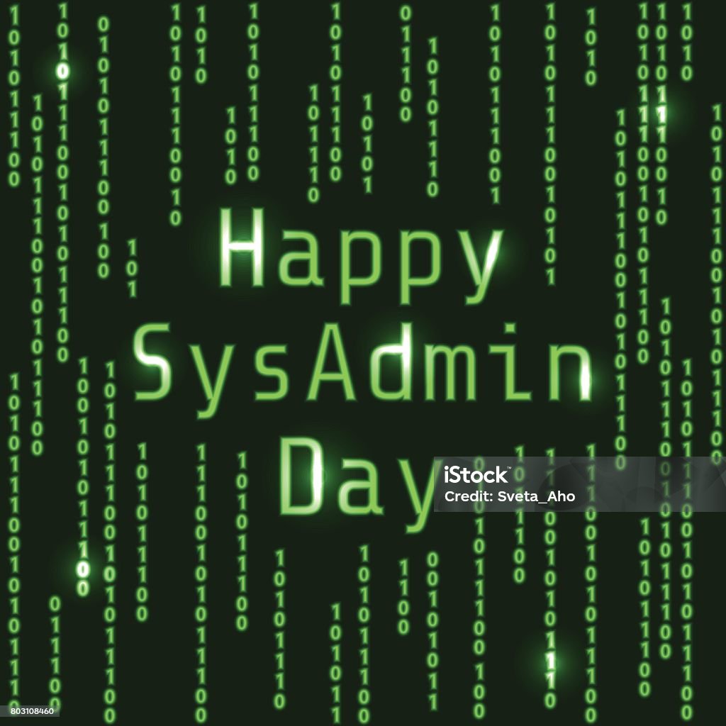 Sysadmin Day Happy Sysadmin Day Stock Illustration - Download Image Now ...