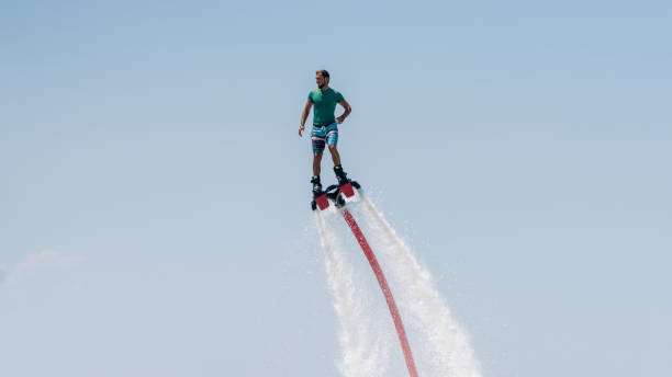 istock Flyboard extreme sport adventure 803109036