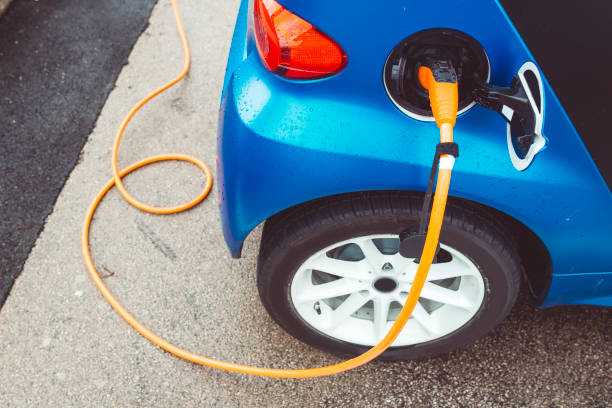 istock Charging battery of an electric car 803138112