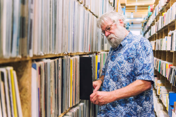 istock Record store business senior owner 803155238