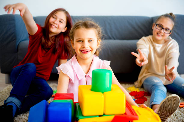 istock Girl playing with cubes 803169506