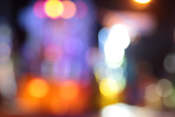 istock Bokeh from the lights at night and blurry 803193396